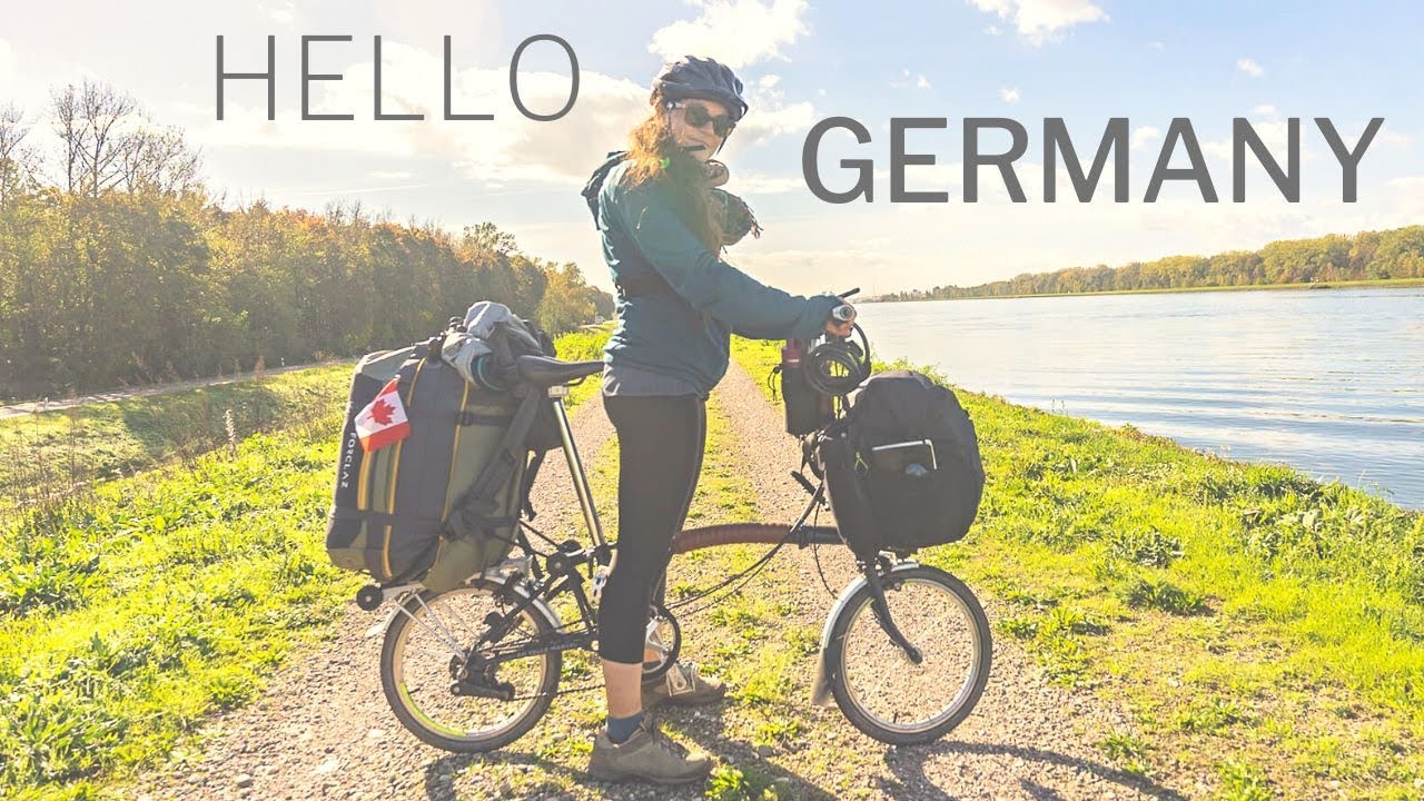 33 - EUROPE TOUR | JE PÉDALE LA ROUTE DU RHIN EN ALLEMAGNE EN VÉLO PLIANT BROMPTON (PART 1) 🚴