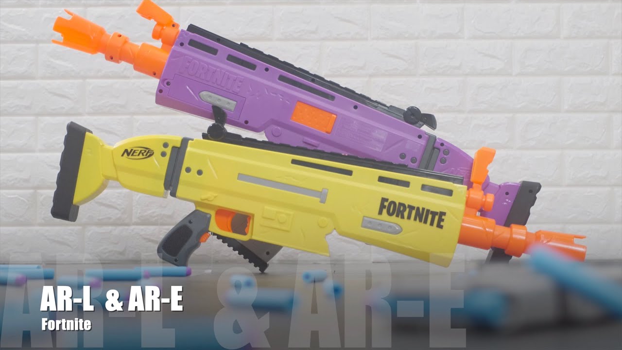 NERF FORTNITE AR-L & SP-L 2点セット NERF Fortnite Sp-l Elite Dart Blaster With 6 Darts for sale