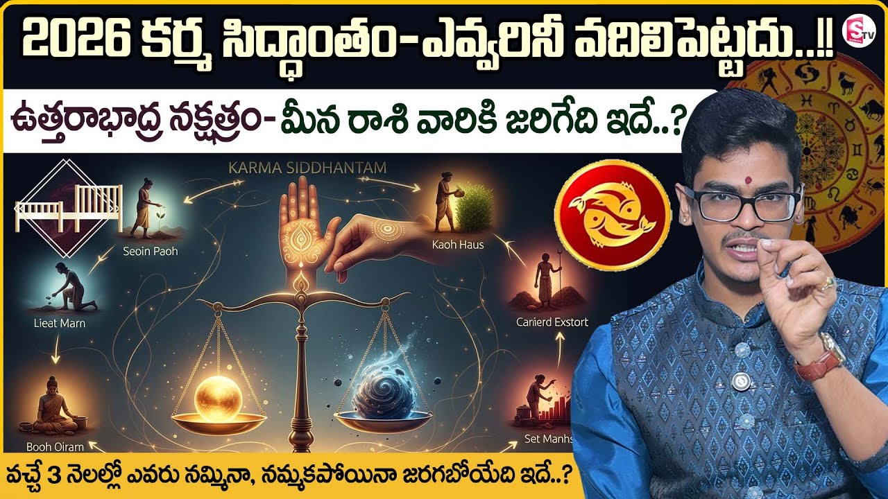 Uttharabhadra Nakshatram|Meena Rasi Predictions |Uma Devarakonda|Karma Siddhantham| SumanTV Shirisha