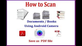 How to Scan  Documents /Books Using Android Mobile as PDF format screenshot 5