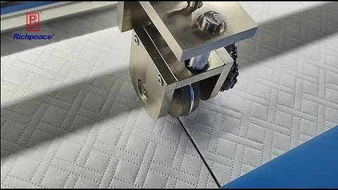 Richpeace Ultrasonic Quilting Machine Working Video