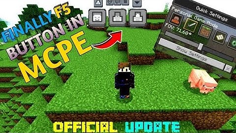 how to on F5 button Minecraft pocket edition 1.20 ||Change Camera Angle In One Click ||