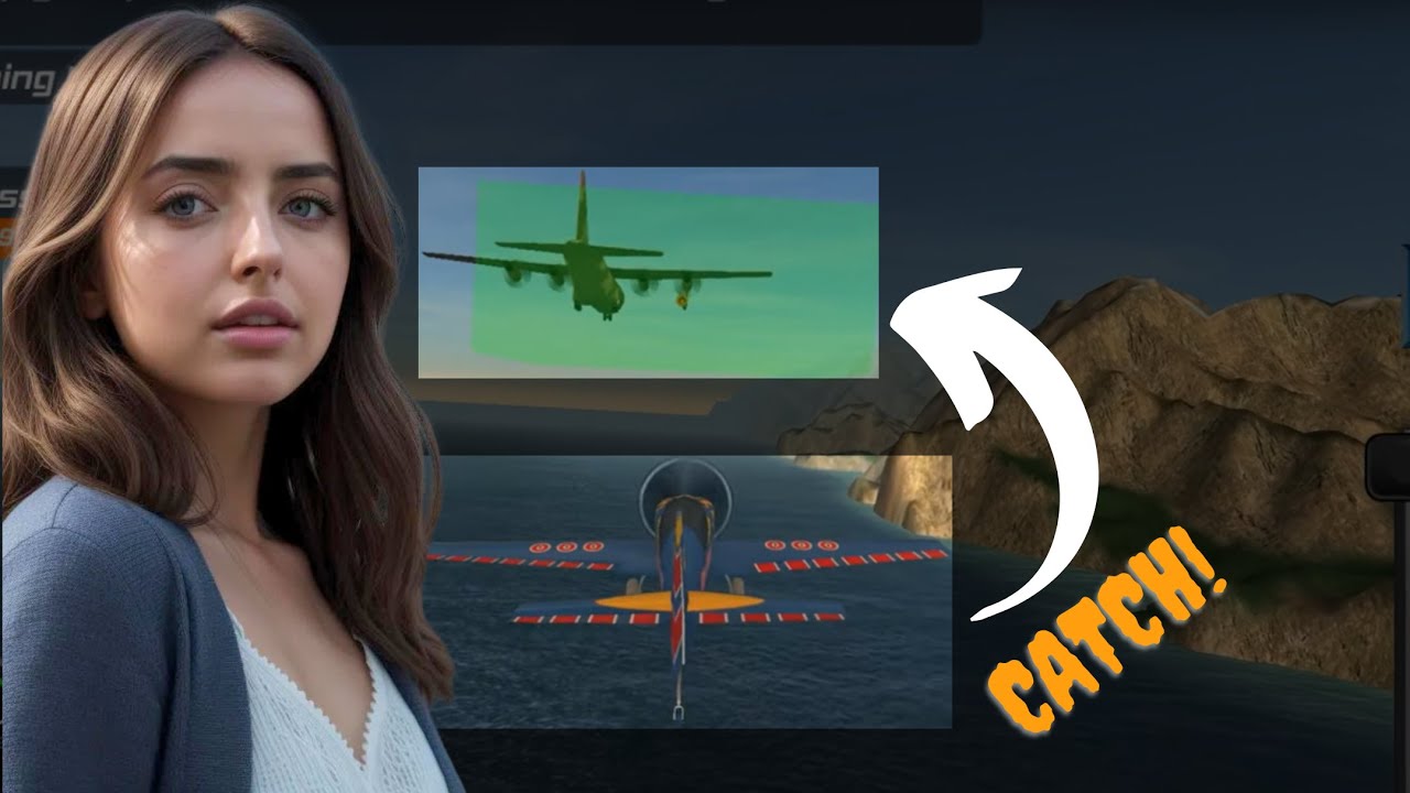 Flight pilot simulator AIR REFUELING Full HD