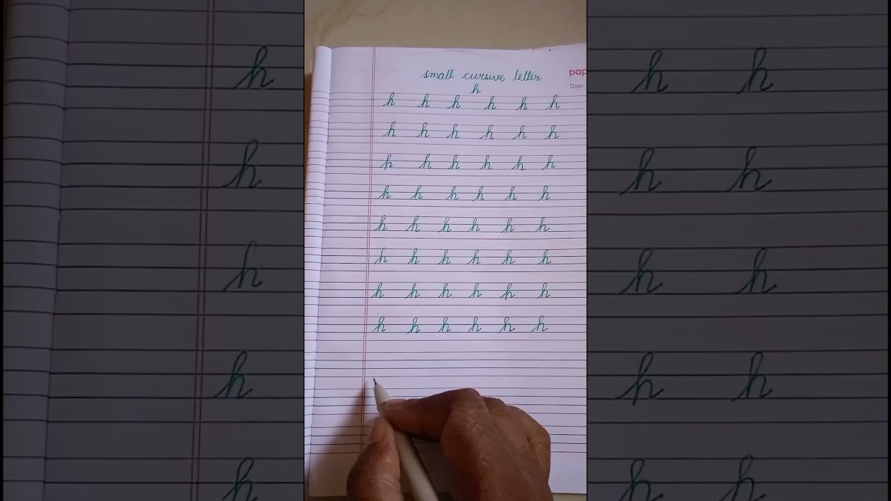 Small Cursive Letter h for beginners ✍️🤩
