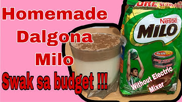 How to make Dalgona Milo without mixer ||Homemade Dalgona Milo