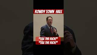 Rep. Town Hall Breaks Out in chats “Tax the Rich!” #taxcutsandjobsact