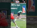 The Third Knuckle Had Him Completely Lost 🤯 #dingersornothing #wiffleball #baseball #shorts