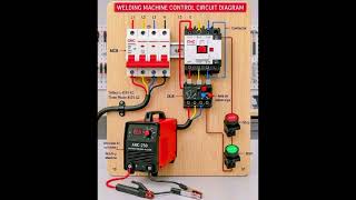 ARC-250 Welding Machine Control Wiring Diagram with Contactor & Overload Relay ⚡🛠️