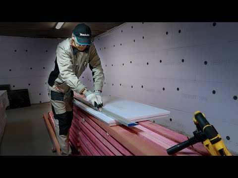 ✔️УТЕПЛЕНИЕ ГАРАЖА. СТЕНЫ, 100 мм ЭППС.