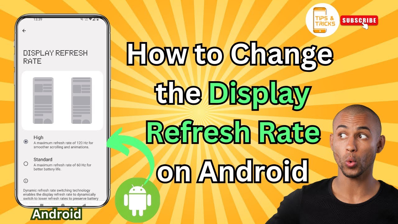 How to Change the Display Refresh Rate on Android | Tips & Tricks Guide ...