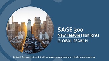 Sage 300 Global search