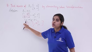 Class 12th – Elementary Transformation Problem-2 | Matrices | Tutorials Point