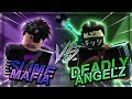 SLIME MAFIA VS. DEADLY ANGELZ [ 7 - 1 ] | Da Hood Roblox