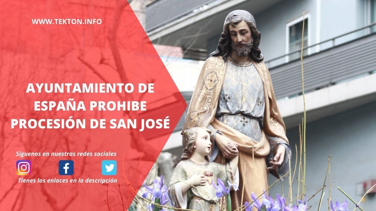⁣Ayuntamiento de España PROHIBE procesión de SAN JOSÉ en este mes de marzo