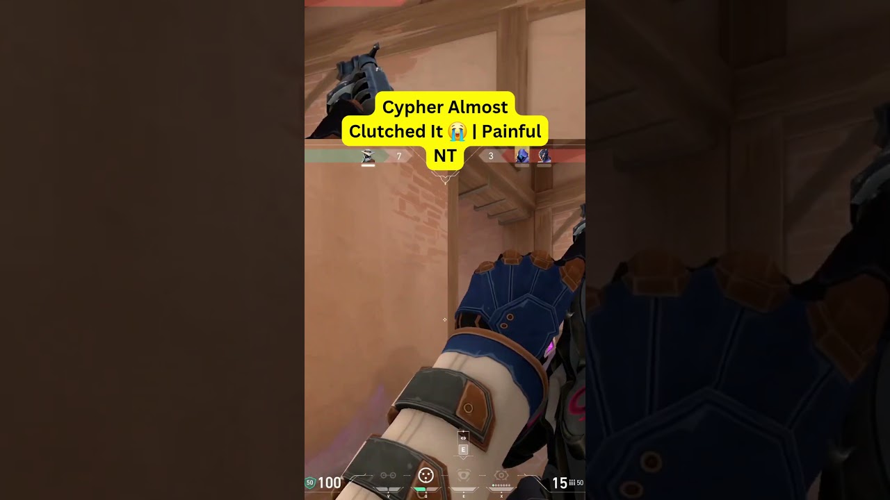 Cypher 1v4 Almost Clutch – Last Bullet Pain 😭 | Valorant NT Moment 
