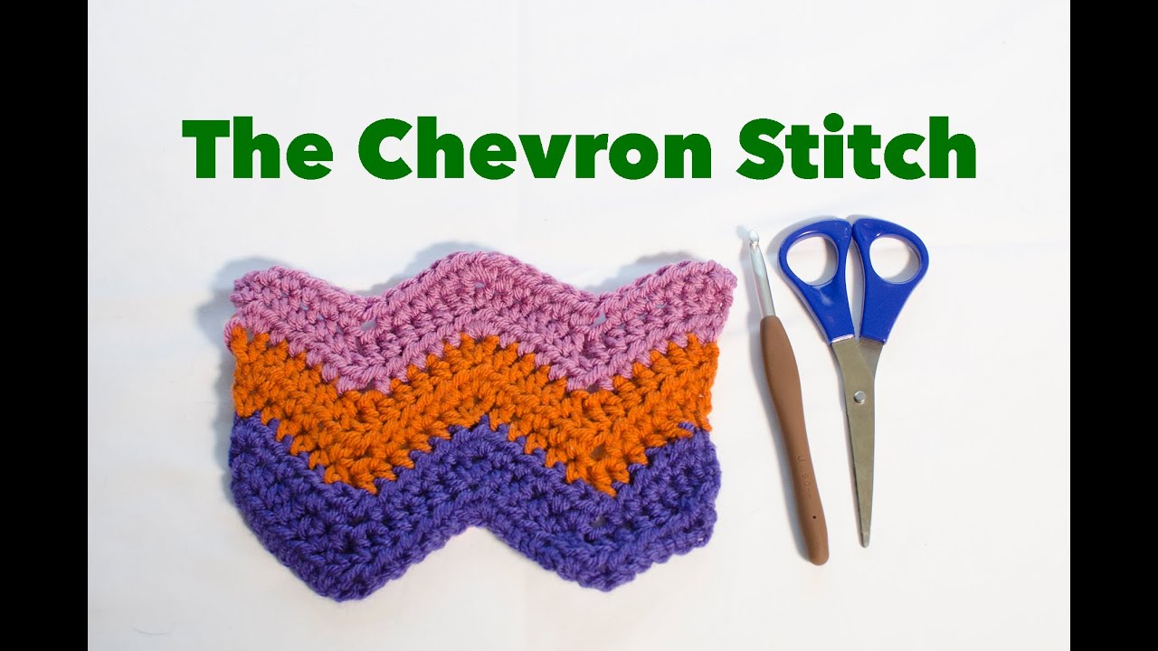 Crochet Tutorial Chevron Stitch YouTube