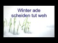 Winter ade vorversion des liedes zum lernen fr alle digitaler chor wohltbergschule