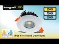Integral led colour switching fire rated downlight