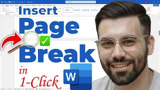 How to Insert a Page Break in Word Document in Second