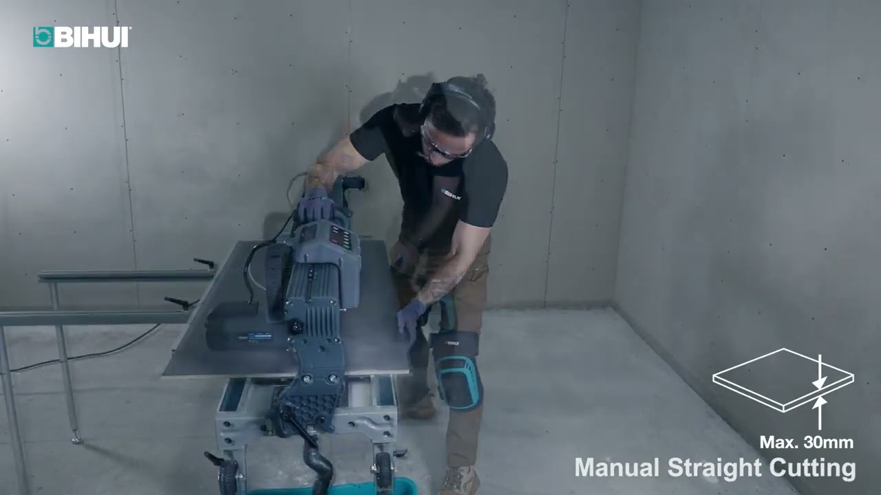 Masina semi-automata de taiat si frezat gresie, faianta, placi ceramice, 3kW, 120cm - BIHUI-TCSA1200