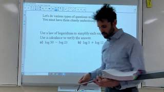 Unit 5 logarithms: lesson 5 log laws
