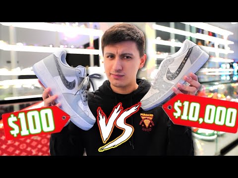 $100 DIOR vs $10,000 AIR JORDAN DIOR SNEAKERS! YouTube