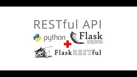 Creating a minimal API in python and flask-restful | Flask-RESTful