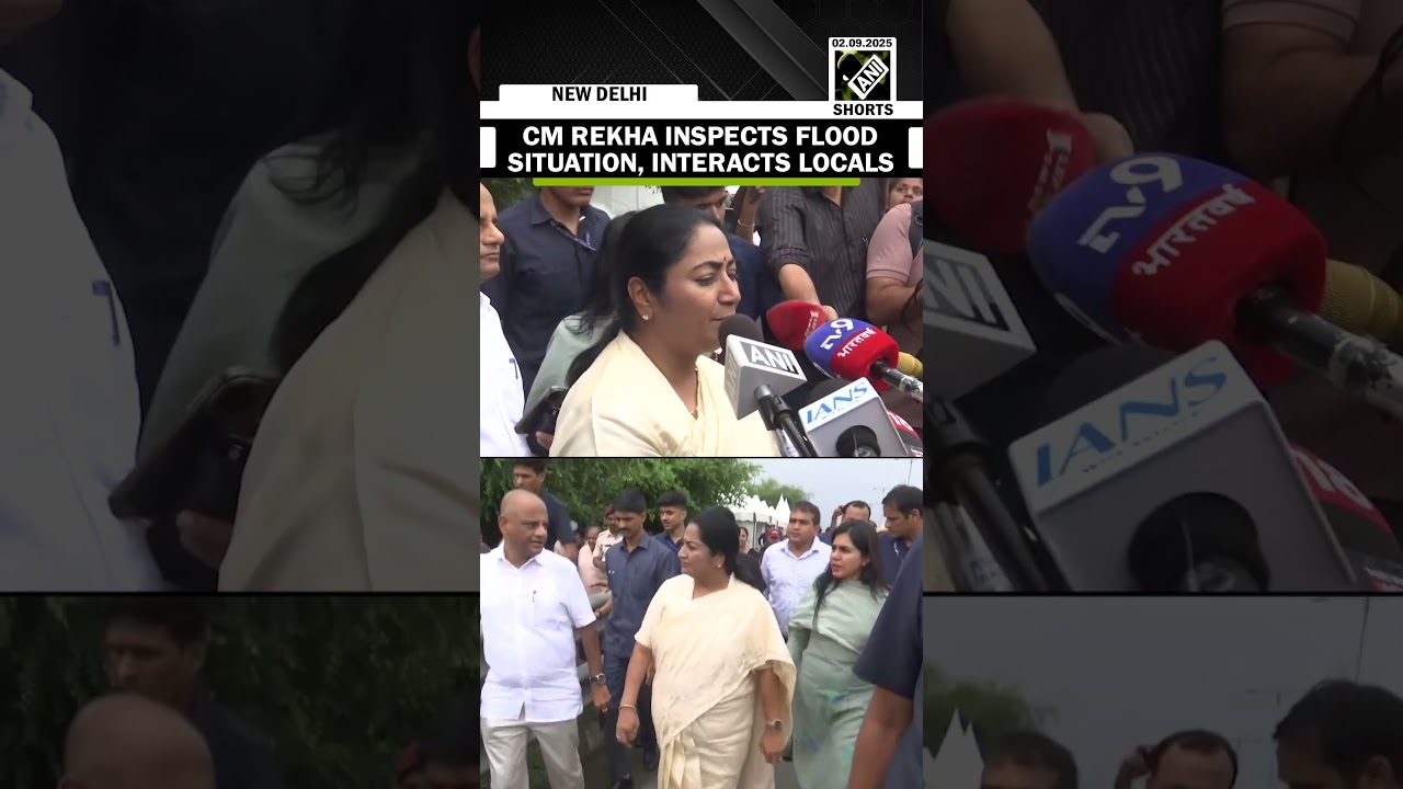 Delhi CM Rekha Gupta inspects situation as Yamuna breaches danger mark, interacts with locals| Flood