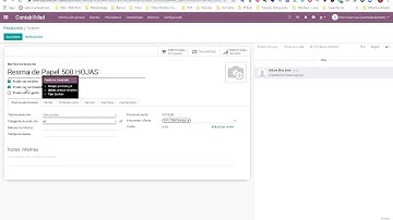 Como crear productos de proveedores en el Modulo de Contabilidad Odoo