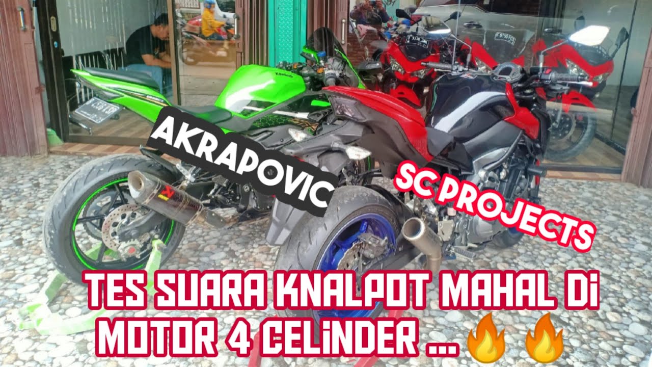 Tes Suara knalpot mahal di moge 4 celinder ..🔥🔥 pilihanmu yg mana bro ..😀👍