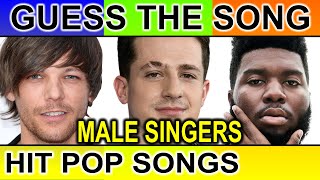 Guess The Song | Male Pop Songs | Songs by Male Pop Singers | Hit Pop Songs | Music Quiz