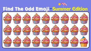 Find The ODD One out😂-Summer Edition #emojichallenge  #emoji