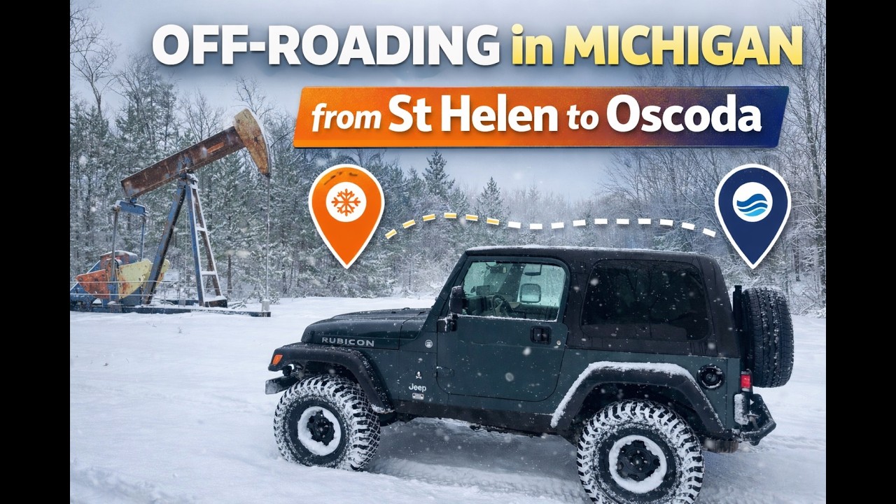 Winter Off-Road Adventure | Michigan Forest Roads (St. Helen to Oscoda)