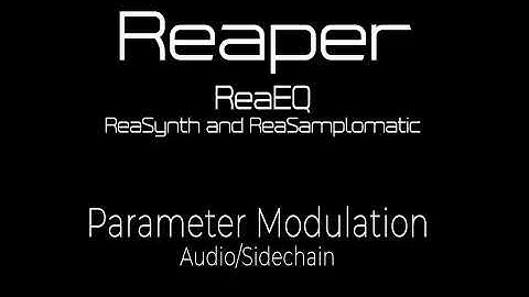 Reaper: Parameter modulation ReaEQ audio sidechain