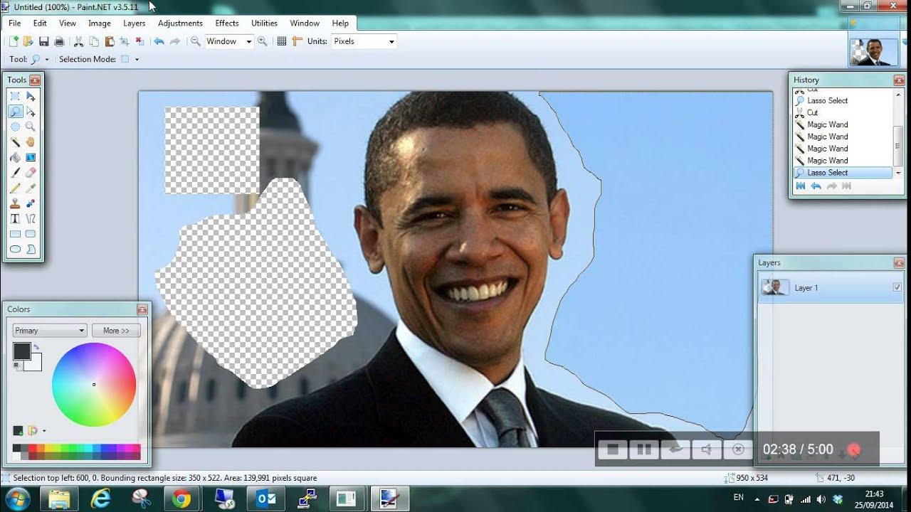 Cutting out an image YouTube