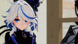 [MMD]Genshin Impact|Furina,Arlecchino|I Blink at The Waiter in Morse Code