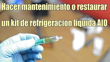 ¿Con qué frecuencia se rellena un AIO?