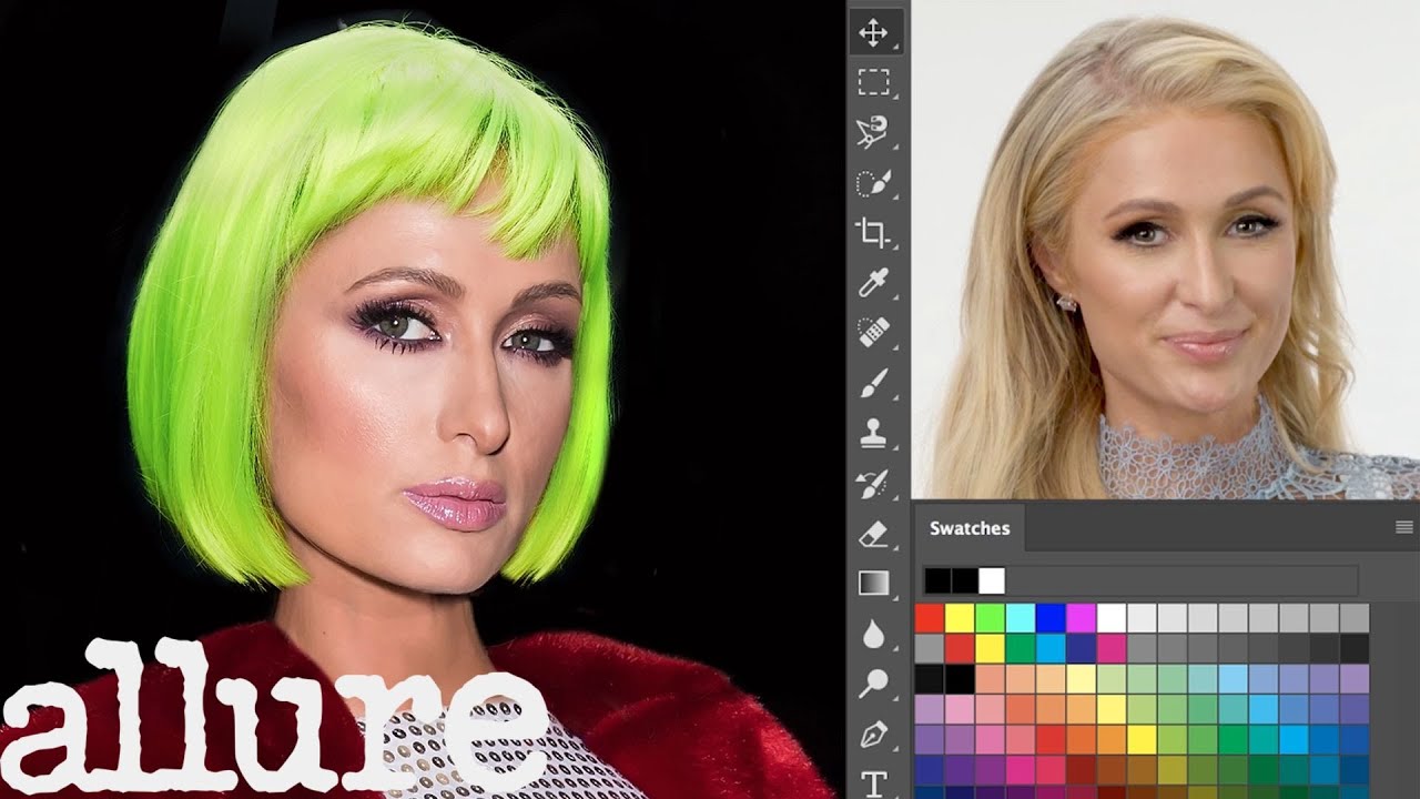 Paris Hilton Photoshops Herself Into 7 Different Looks | Allure