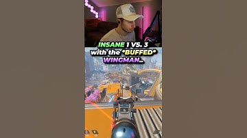 INSANE 1 VS. 3 with the *BUFFED* WINGMAN in Apex Legends #apexlegends #apexlegendsclips #apexclips