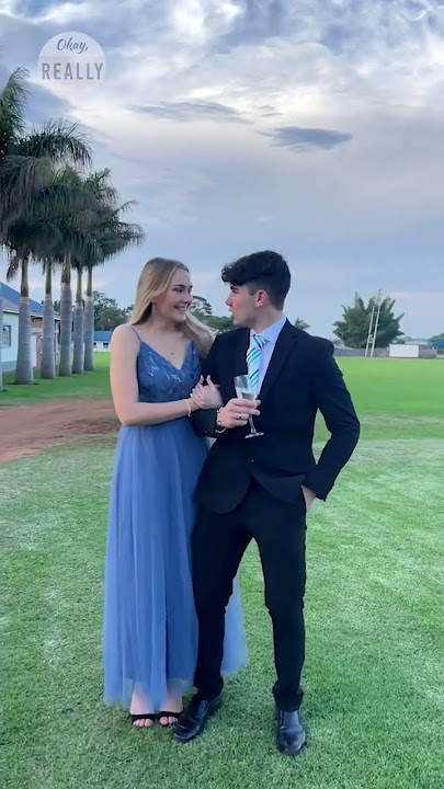 Girl travels 8000km to surprise boyfriend at prom #shorts #couple #prom