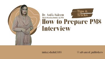 How to Prepare for PMS Interview | Tips & Tricks | Toper of PMS | 3rd Position in PMS 2023 🧑🏻‍🎓