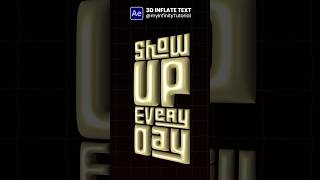 How to Create 3D Inflate Text Animation in Illustrator + After Effects | AE Quick Tips 53