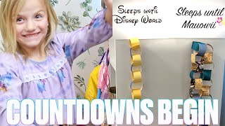 THE COUNTDOWNS ARE ON! COUNTING DOWN TO OUR WALT DISNEY WORLD AND HAWAII FAMILY VACATIONS!