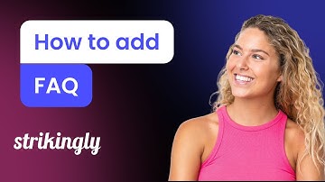 How to add an FAQ to Strikingly