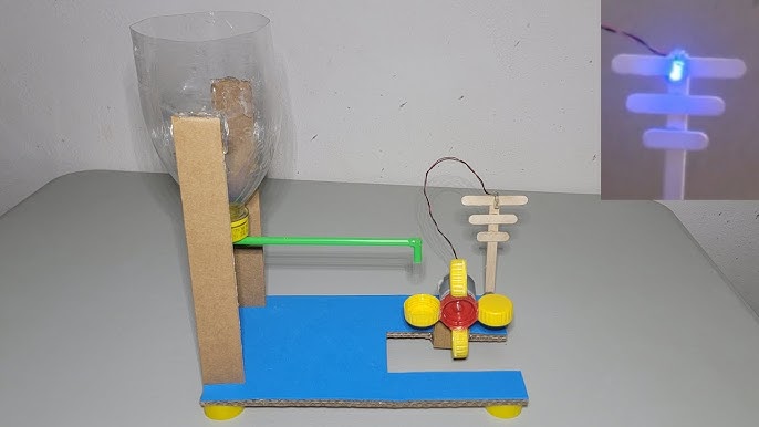 Increíble Maqueta de Mini Generador Eólico para la Escuela 