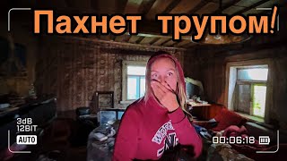 Чуть не задохнулись, зайдя в ЭТОТ дом. Трупный запах и находки в ЖУТКОМ доме у дороги.