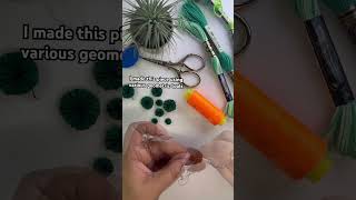 Easy geometric shapes to beautiful decor #diy #handmade #cute #embroidery #stitch #beads #craft