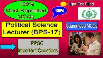 Political Science Most Repeated MCQs | UTS FPSC PPSC CSS NTS OTS | Past Paper | Part-3