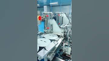 Manual mask feeding filling bag sealing packaging machine operation video