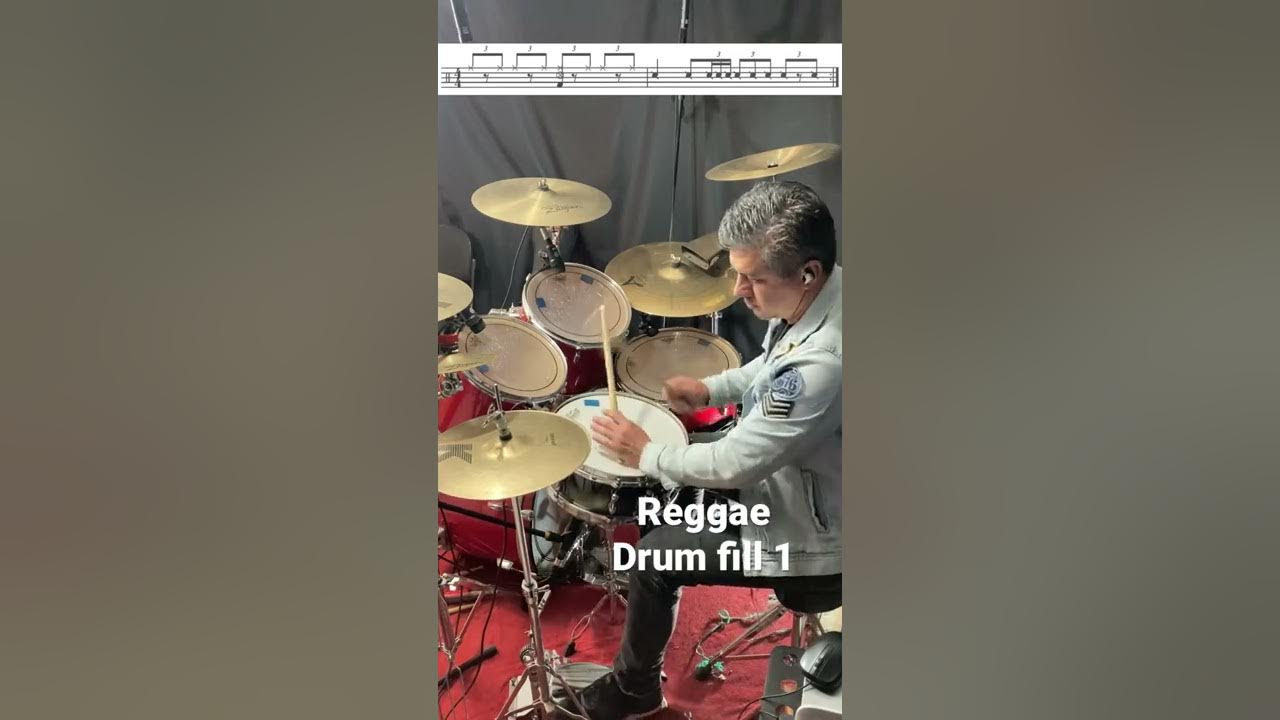 Reggae drum fill 1 #drums #reggae Reggae drum fill 1 #drums #reggae